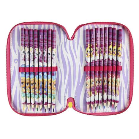 Shimmer & Shine Purple Triple Decker Filled Pencil Case Extra Image 2